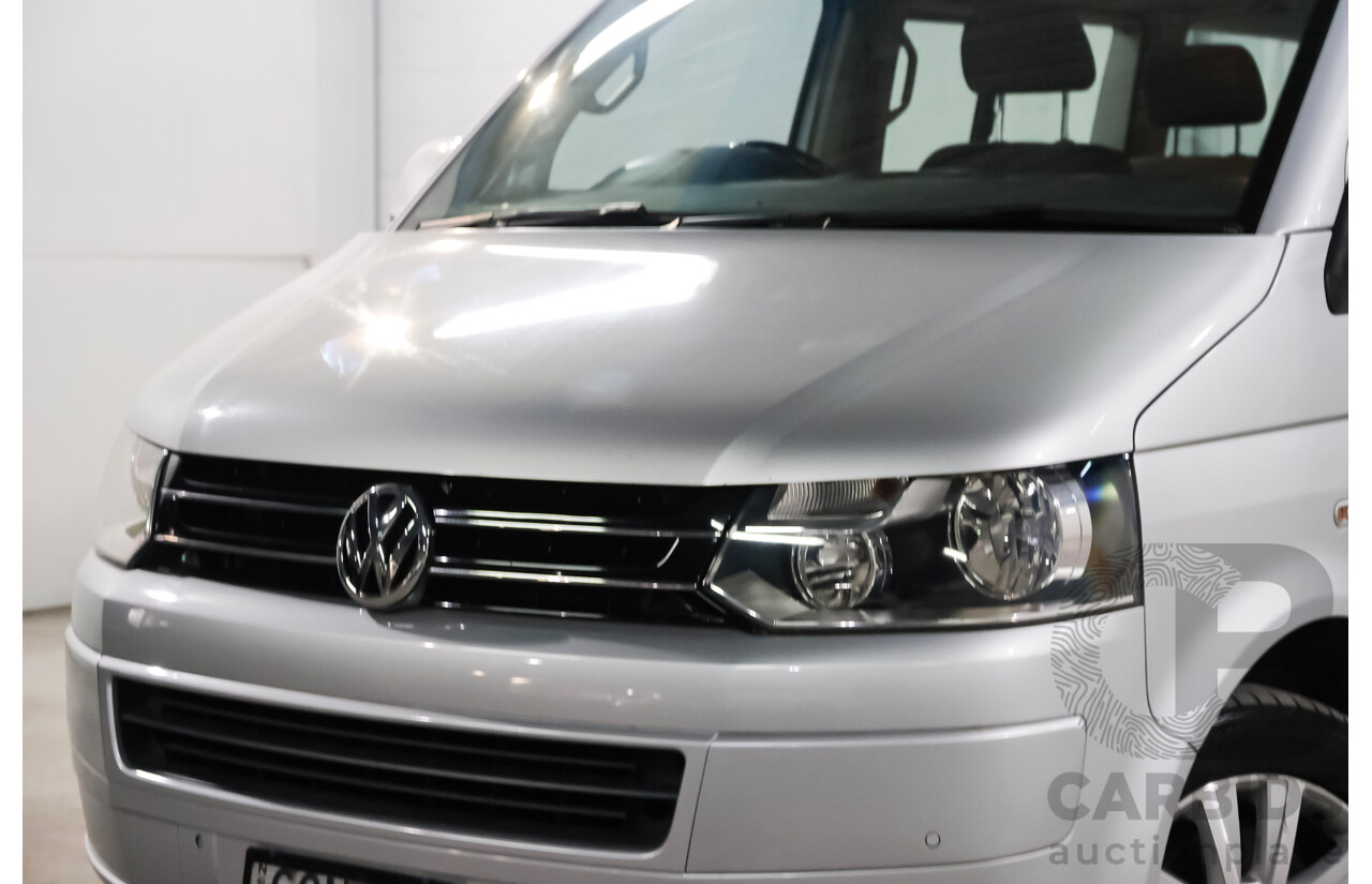 11/2013 Volkswagen Multivan Comfortline TDI340 T5 MY13 4D Wagon Reflex Silver Metallic Turbo Diesel 2.0L