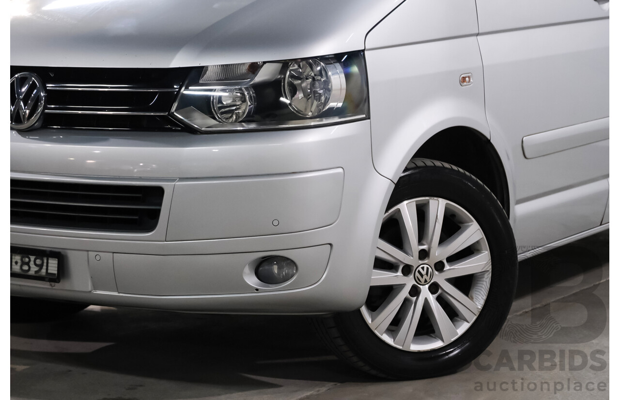 11/2013 Volkswagen Multivan Comfortline TDI340 T5 MY13 4D Wagon Reflex Silver Metallic Turbo Diesel 2.0L
