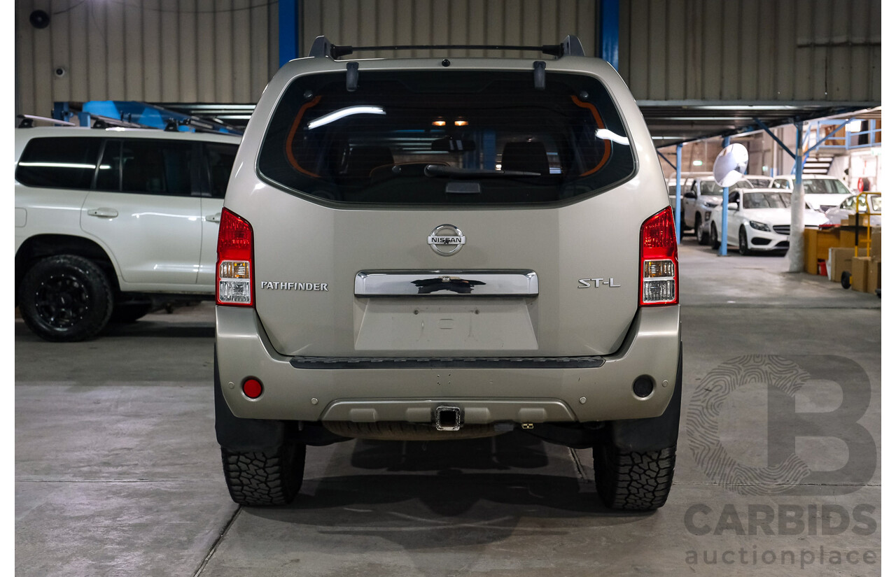 01/2011 Nissan Pathfinder ST-L (4x4) R51 Series 4 4d Wagon Gold Turbo diesel 2.5L