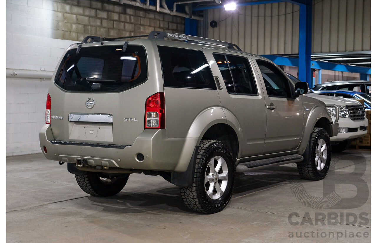 01/2011 Nissan Pathfinder ST-L (4x4) R51 Series 4 4d Wagon Gold Turbo diesel 2.5L