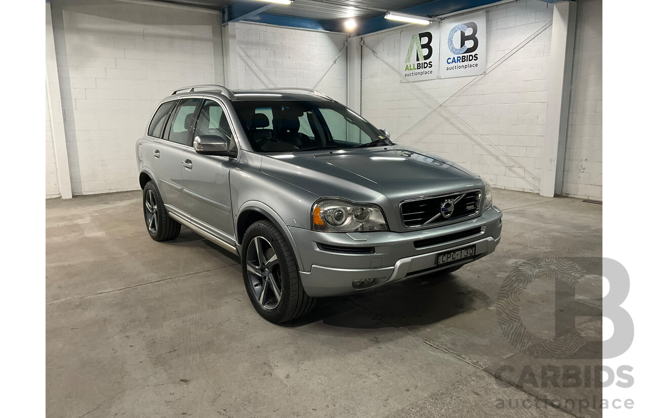 11/2012 Volvo XC90 3.2 R-Design (AWD) MY12 4D Wagon Silver 3.2L - 7 Seater