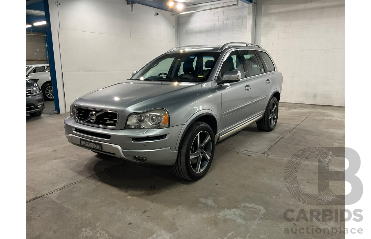 11/2012 Volvo XC90 3.2 R-Design (AWD) MY12 4D Wagon Silver 3.2L - 7 Seater