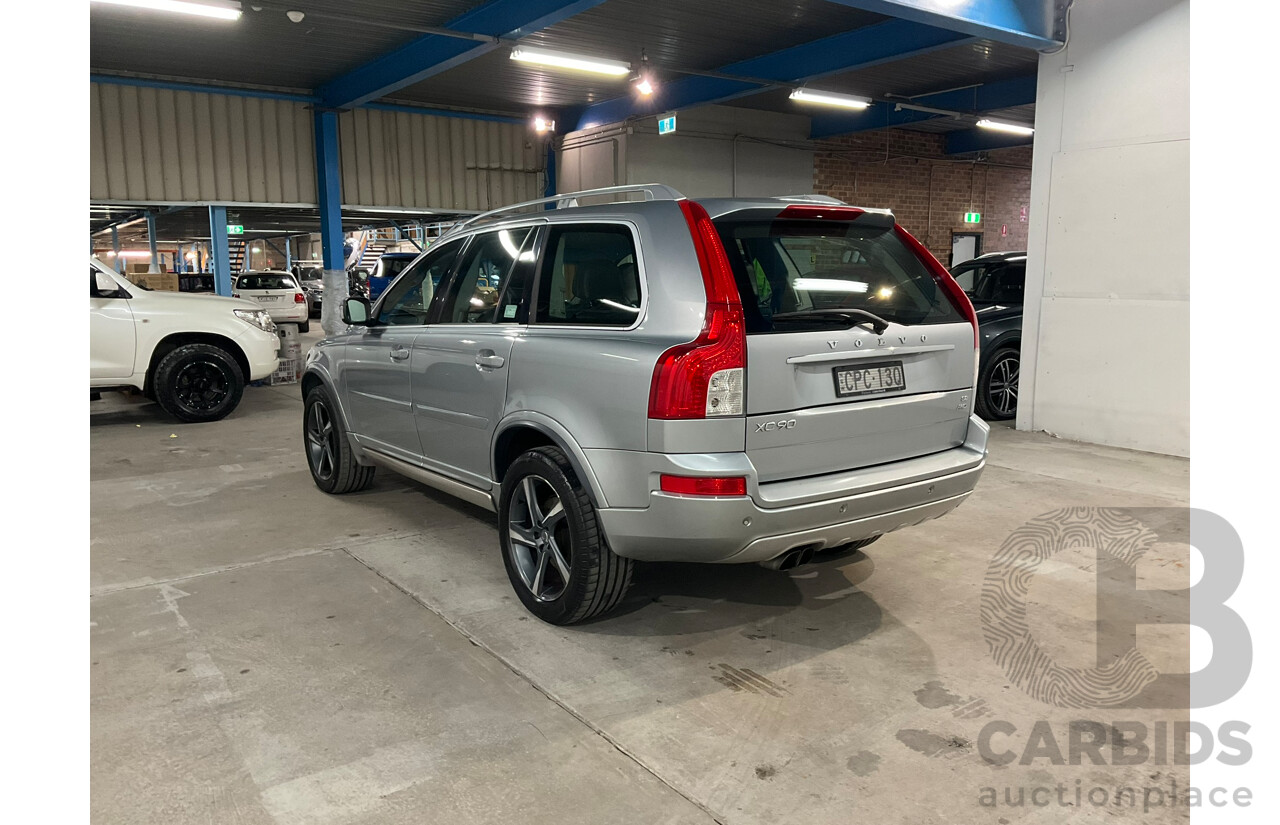 11/2012 Volvo XC90 3.2 R-Design (AWD) MY12 4D Wagon Silver 3.2L - 7 Seater