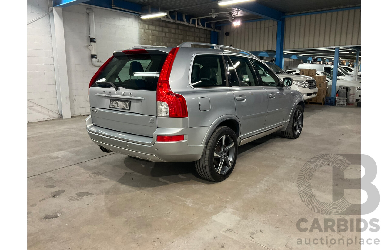 11/2012 Volvo XC90 3.2 R-Design (AWD) MY12 4D Wagon Silver 3.2L - 7 Seater