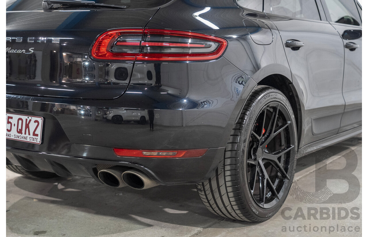08/2014 Porsche Macan S (AWD) 4d Wagon Black Twin turbo V6 3.0L