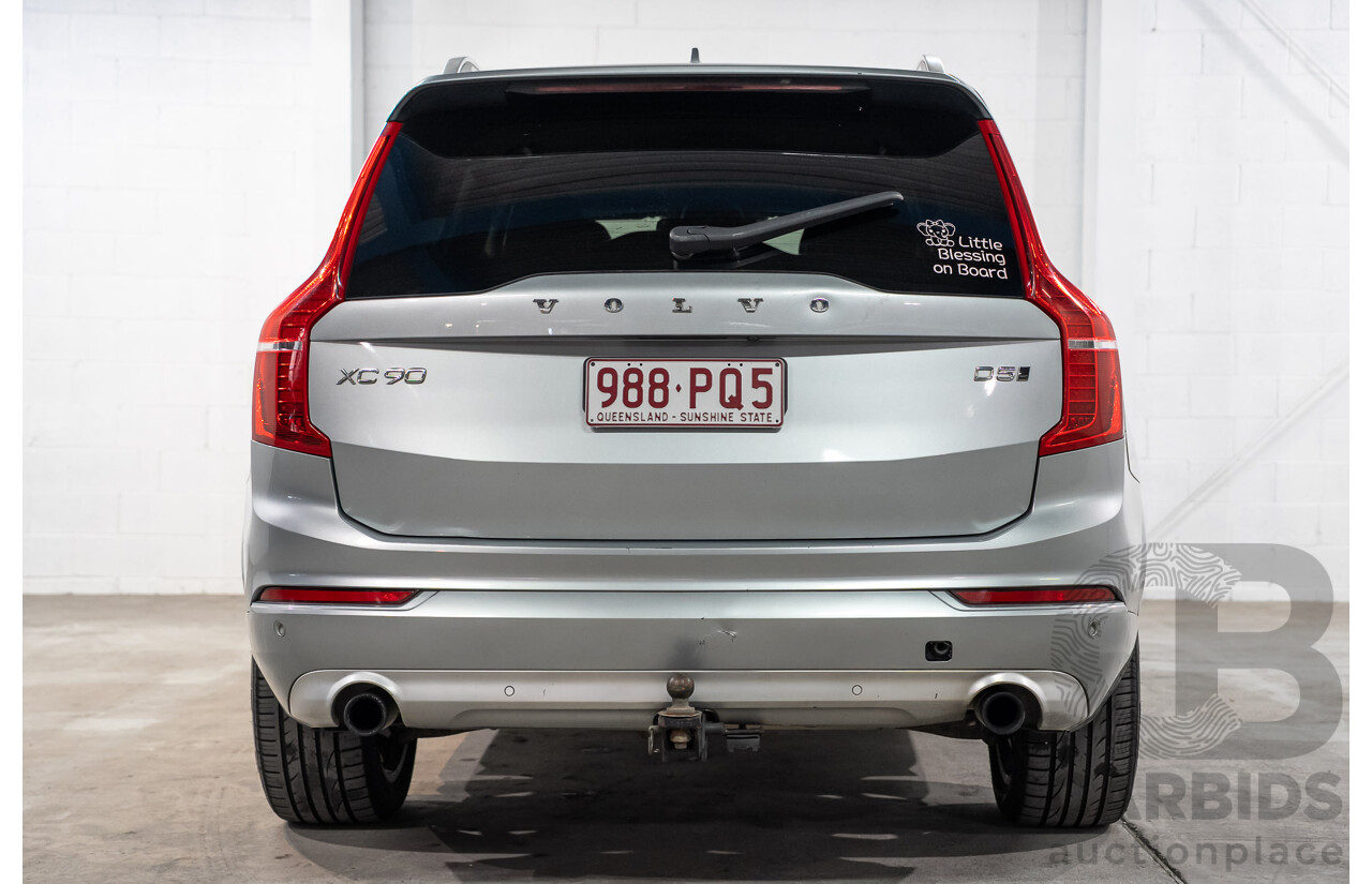 11/2016 Volvo XC90 D5 Momentum (AWD) 256 MY17 4d Wagon Brilliant Silver Turbo Diesel 2.0L