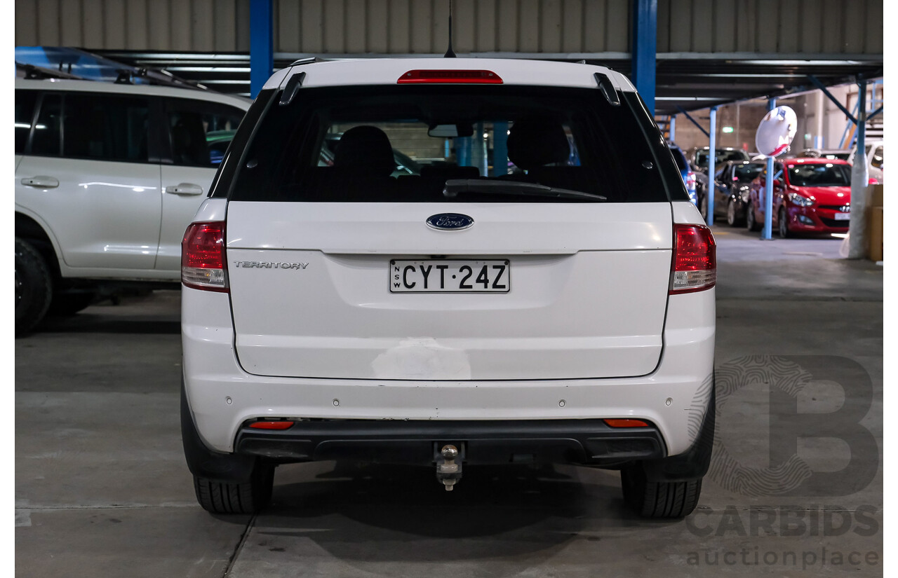 11/2014 Ford Territory TX SZ MK2 4D Wagon White 4.0L