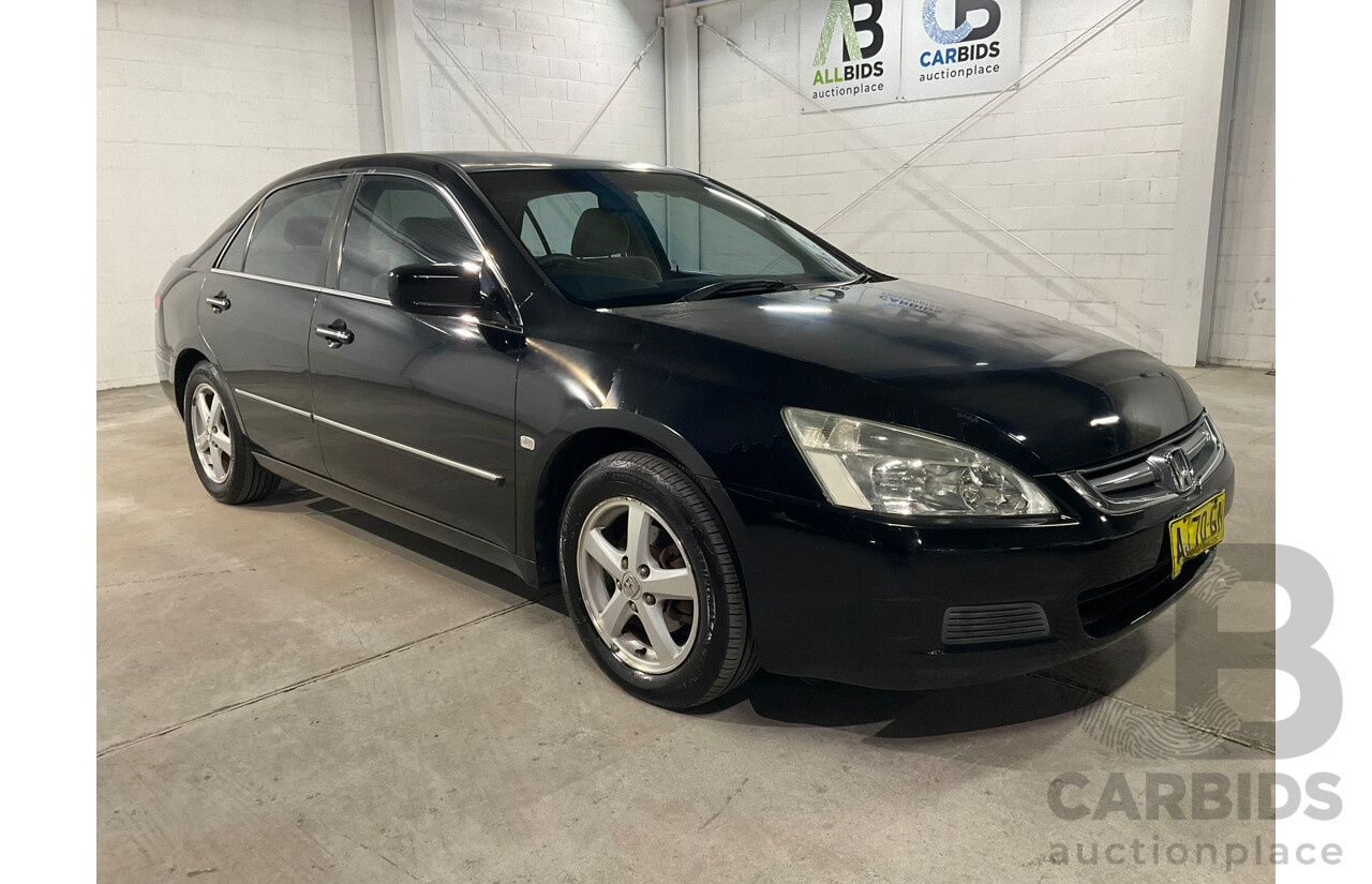 12/2005 Honda Accord VTi 40 4d Sedan Black 2.4L