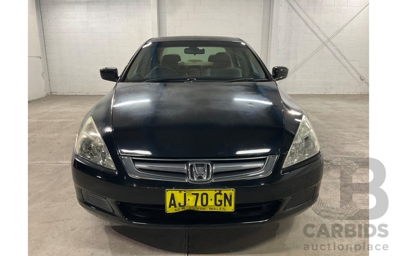 12/2005 Honda Accord VTi 40 4d Sedan Black 2.4L