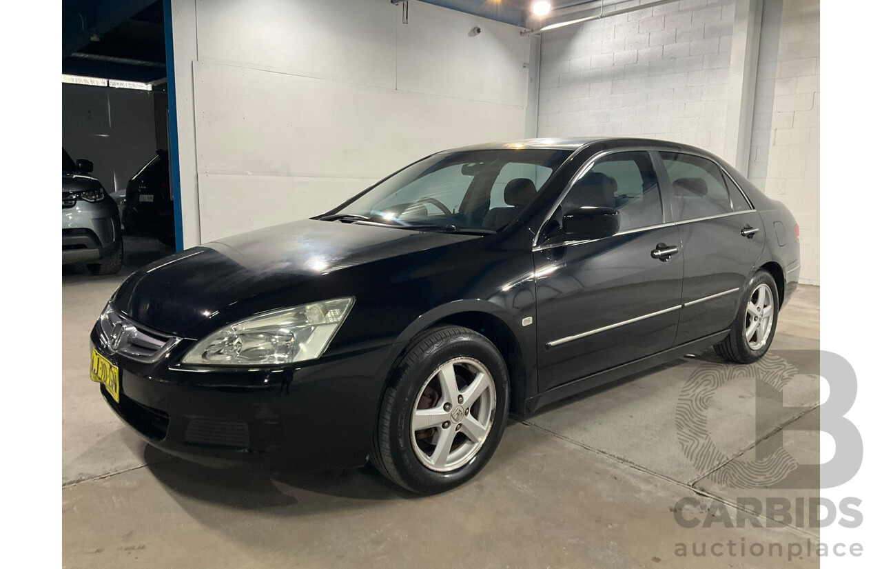 12/2005 Honda Accord VTi 40 4d Sedan Black 2.4L