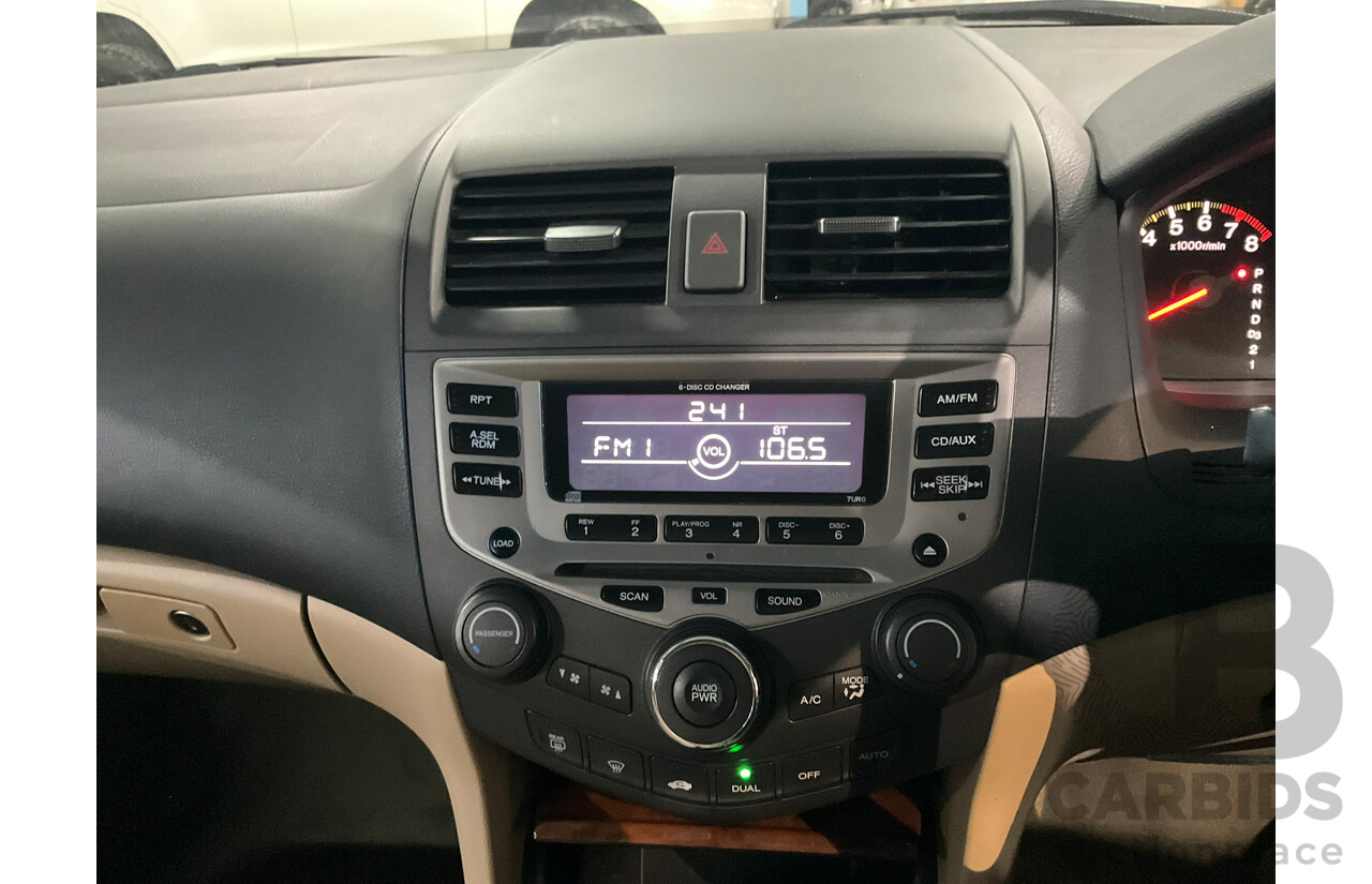 12/2005 Honda Accord VTi 40 4d Sedan Black 2.4L