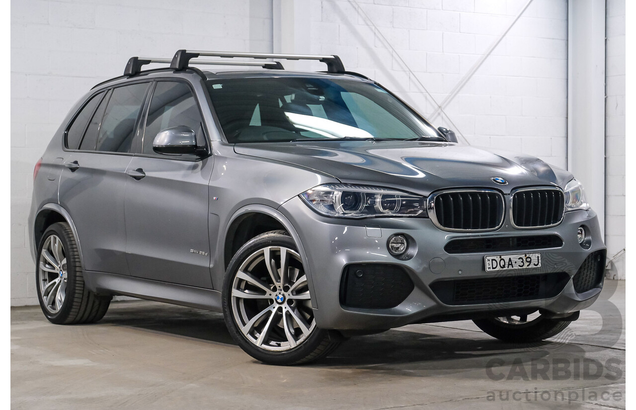 08/2017 BMW X5 sDrive25d F15 MY16 4D Wagon Space Grey Metallic Turbo Diesel 2.0L
