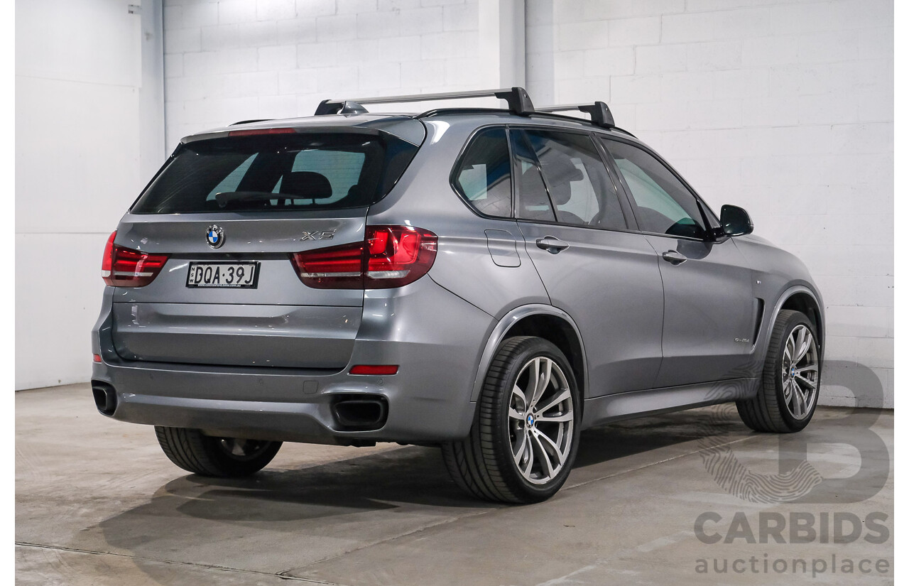 08/2017 BMW X5 sDrive25d F15 MY16 4D Wagon Space Grey Metallic Turbo Diesel 2.0L