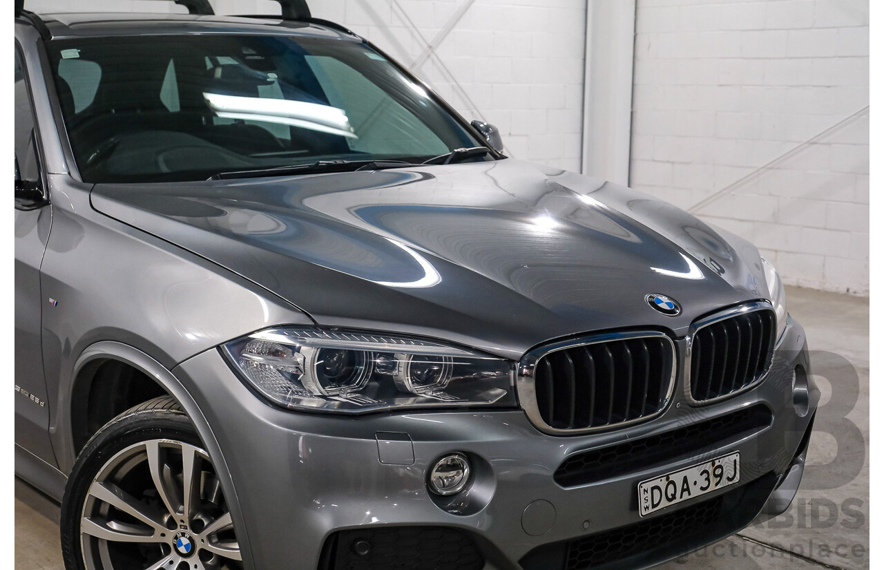 08/2017 BMW X5 sDrive25d F15 MY16 4D Wagon Space Grey Metallic Turbo Diesel 2.0L