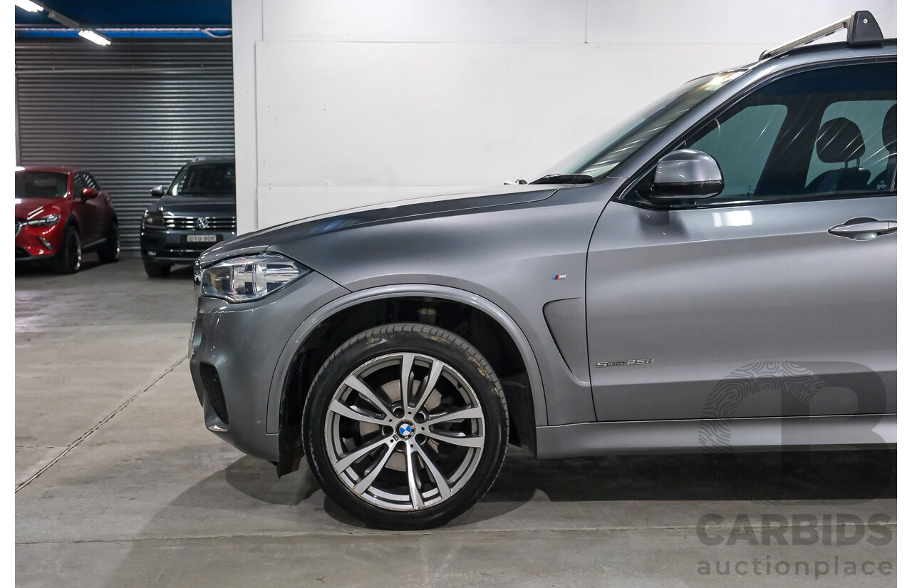 08/2017 BMW X5 sDrive25d F15 MY16 4D Wagon Space Grey Metallic Turbo Diesel 2.0L