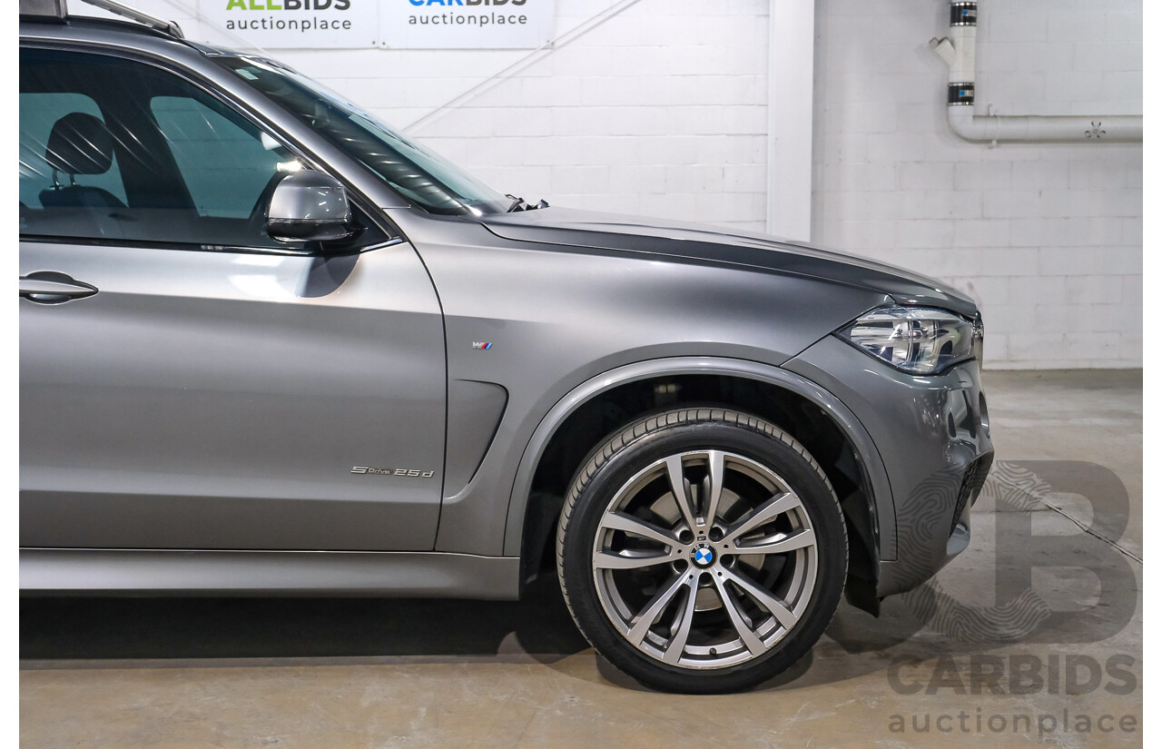 08/2017 BMW X5 sDrive25d F15 MY16 4D Wagon Space Grey Metallic Turbo Diesel 2.0L