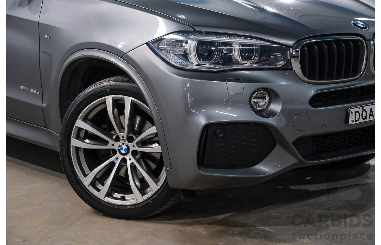08/2017 BMW X5 sDrive25d F15 MY16 4D Wagon Space Grey Metallic Turbo Diesel 2.0L