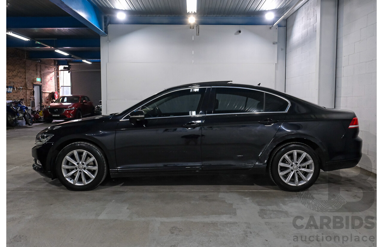 01/2016 Volkswagen Passat 132 TSI Comfortline 3C MY16 4D Sedan Deep Black Turbo 1.8L