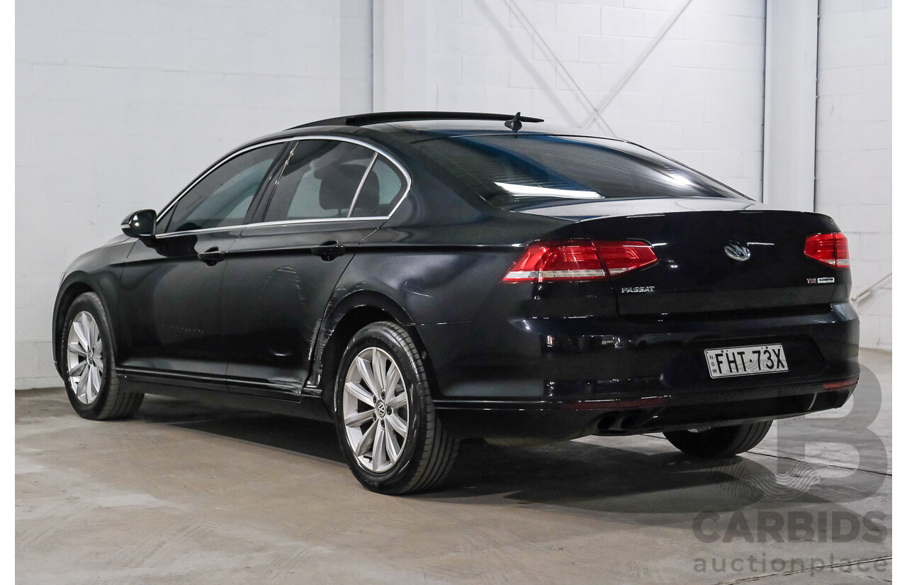 01/2016 Volkswagen Passat 132 TSI Comfortline 3C MY16 4D Sedan Deep Black Turbo 1.8L
