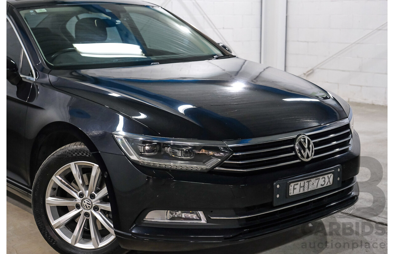 01/2016 Volkswagen Passat 132 TSI Comfortline 3C MY16 4D Sedan Deep Black Turbo 1.8L