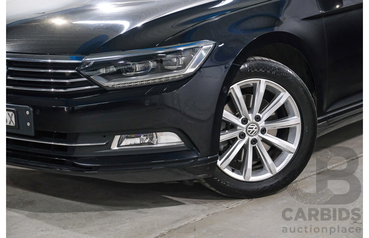 01/2016 Volkswagen Passat 132 TSI Comfortline 3C MY16 4D Sedan Deep Black Turbo 1.8L