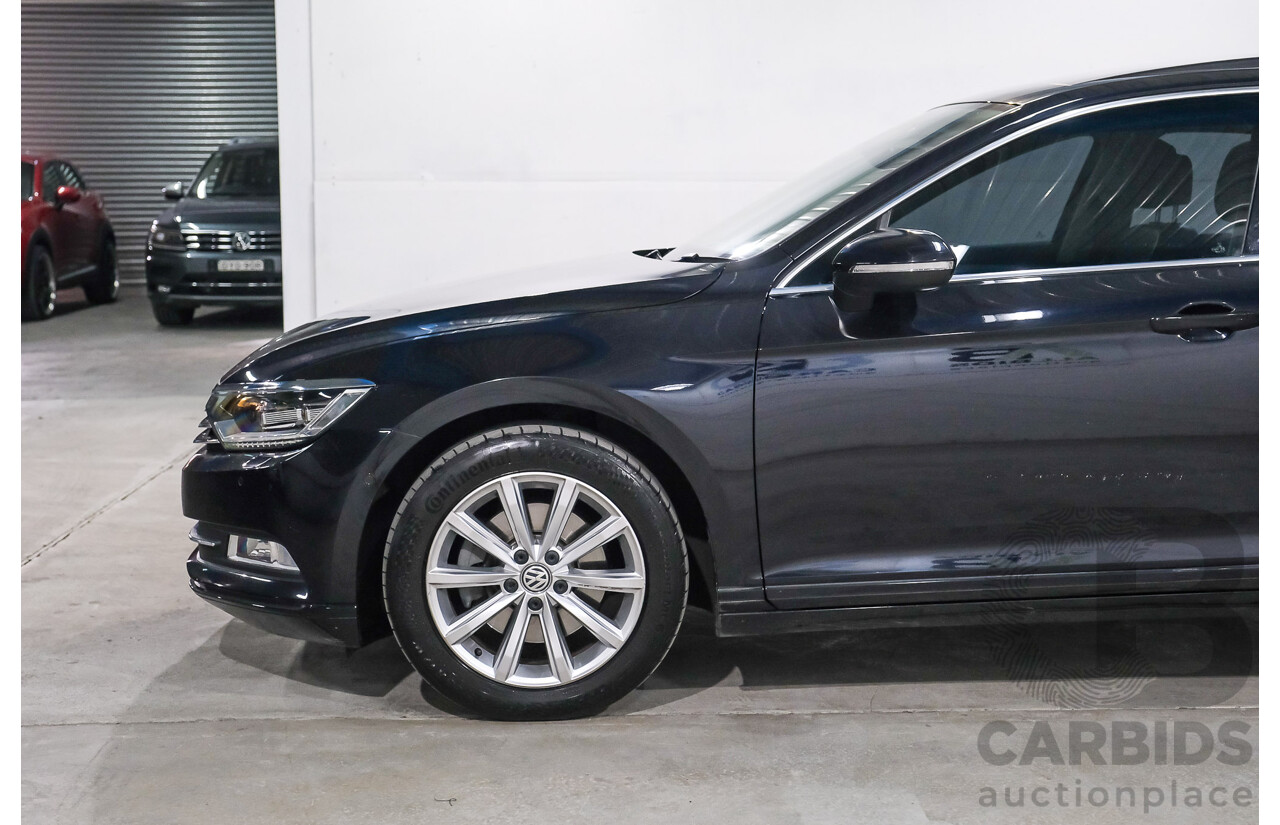 01/2016 Volkswagen Passat 132 TSI Comfortline 3C MY16 4D Sedan Deep Black Turbo 1.8L