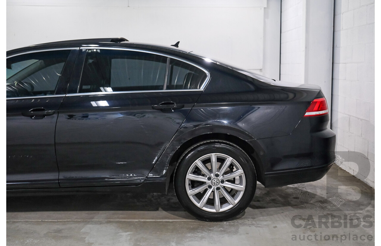 01/2016 Volkswagen Passat 132 TSI Comfortline 3C MY16 4D Sedan Deep Black Turbo 1.8L