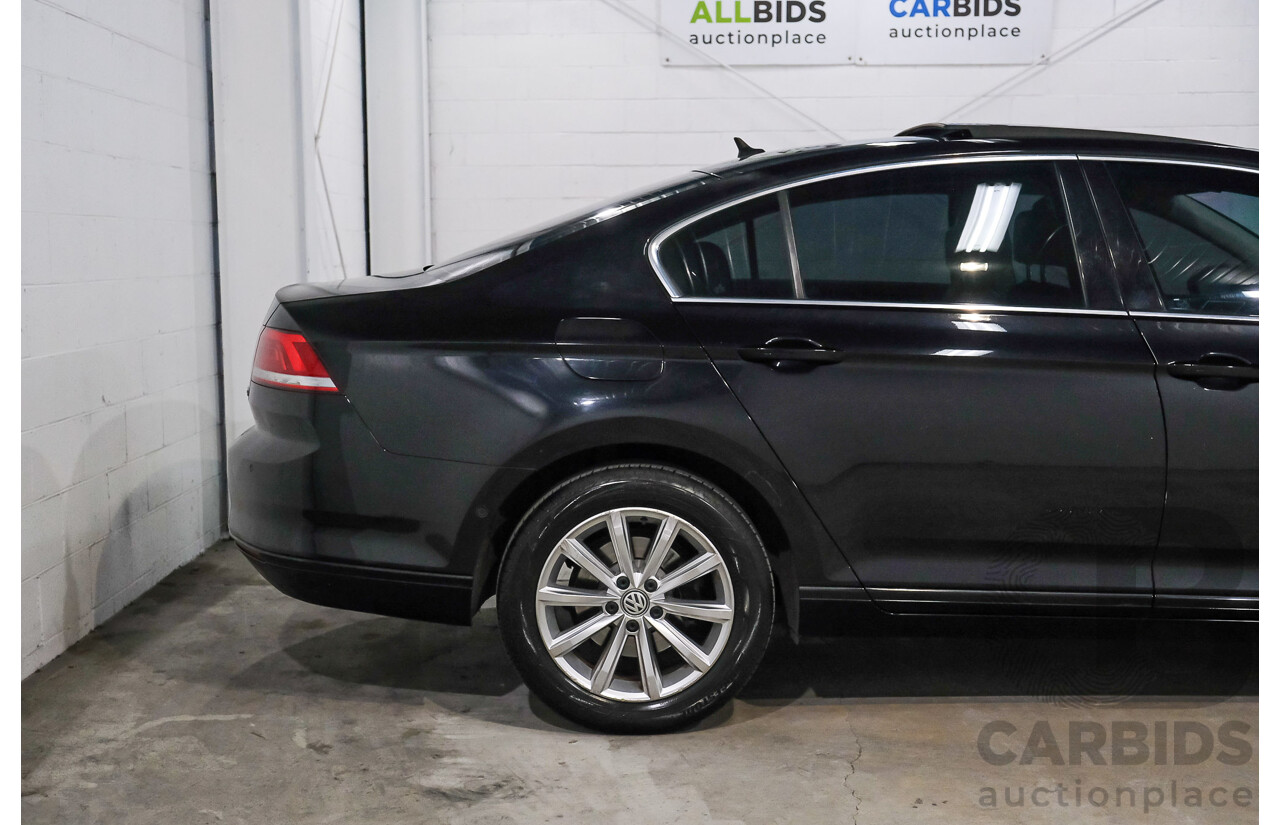 01/2016 Volkswagen Passat 132 TSI Comfortline 3C MY16 4D Sedan Deep Black Turbo 1.8L
