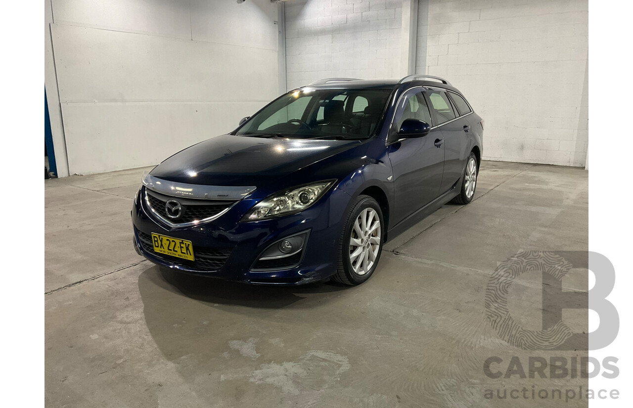 01/2012 Mazda 6 Touring GH MY11 4d Wagon Blue 2.5L