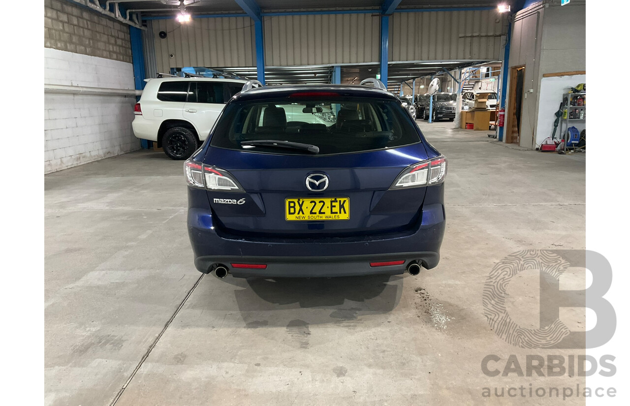 01/2012 Mazda 6 Touring GH MY11 4d Wagon Blue 2.5L