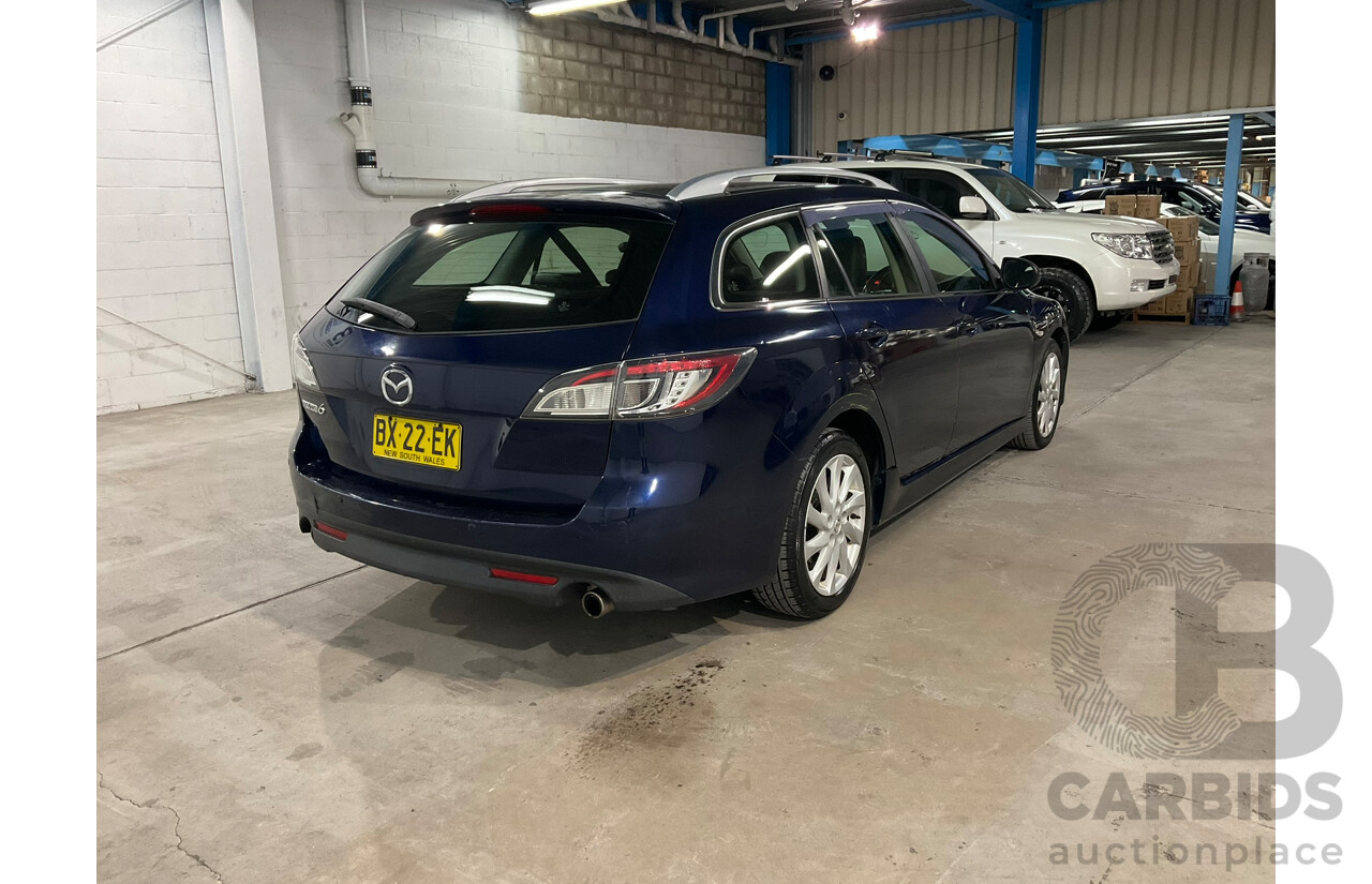 01/2012 Mazda 6 Touring GH MY11 4d Wagon Blue 2.5L