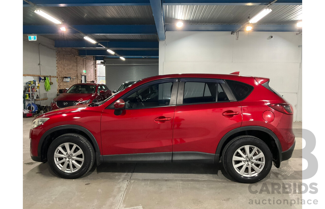 06/2015 Mazda CX-5 Maxx Sport (4x4) MY15 4D Wagon Soul Red Metallic Turbo Diesel 2.2L