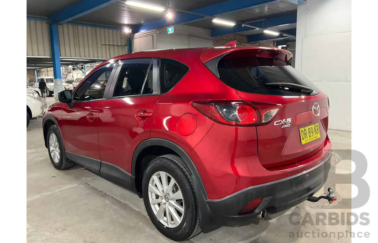 06/2015 Mazda CX-5 Maxx Sport (4x4) MY15 4D Wagon Soul Red Metallic Turbo Diesel 2.2L