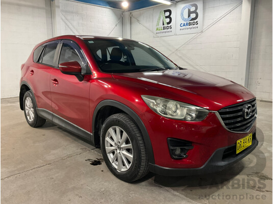06/2015 Mazda CX-5 Maxx Sport (4x4) MY15 4D Wagon Soul Red Metallic Turbo Diesel 2.2L