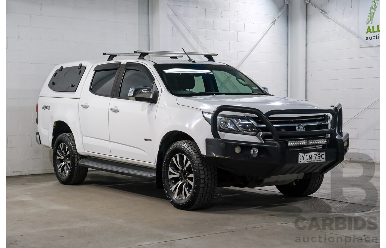 06/2018 Holden Colorado LTZ (4x4) RG MY19 Crew Cab P/Up White Turbo Diesel 2.8L