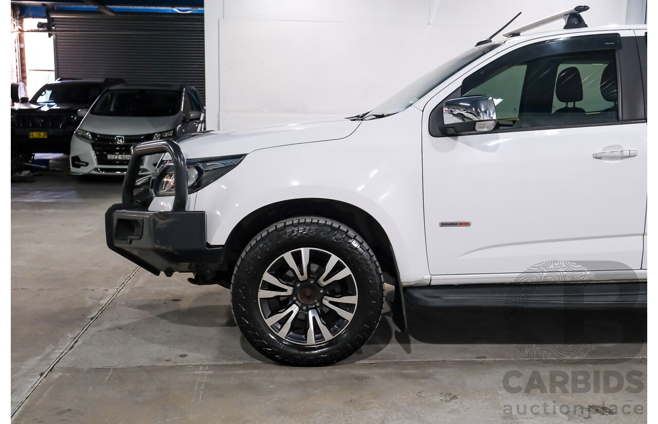 06/2018 Holden Colorado LTZ (4x4) RG MY19 Crew Cab P/Up White Turbo Diesel 2.8L