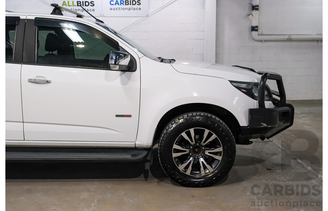 06/2018 Holden Colorado LTZ (4x4) RG MY19 Crew Cab P/Up White Turbo Diesel 2.8L