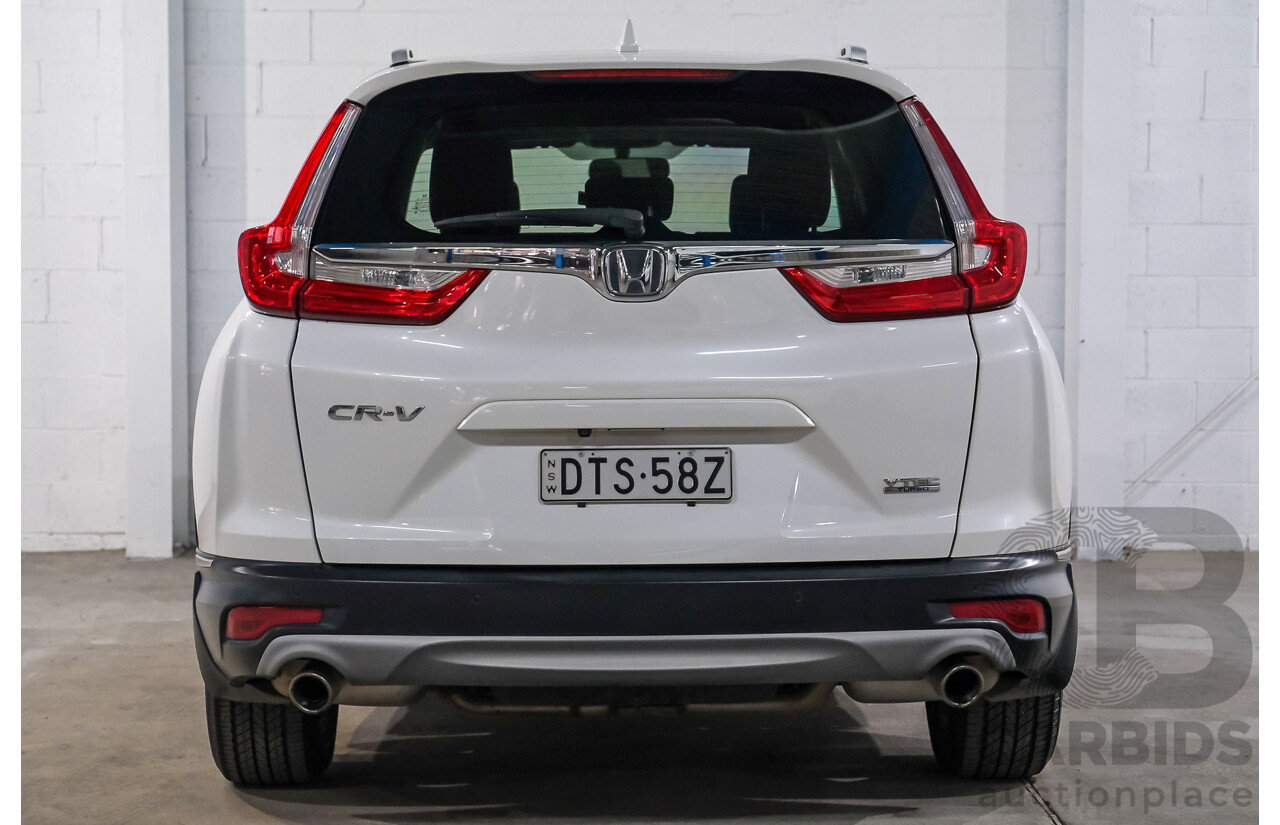 01/2018 Honda Cr-V VTi-S MY18 4d Wagon White 1.5L