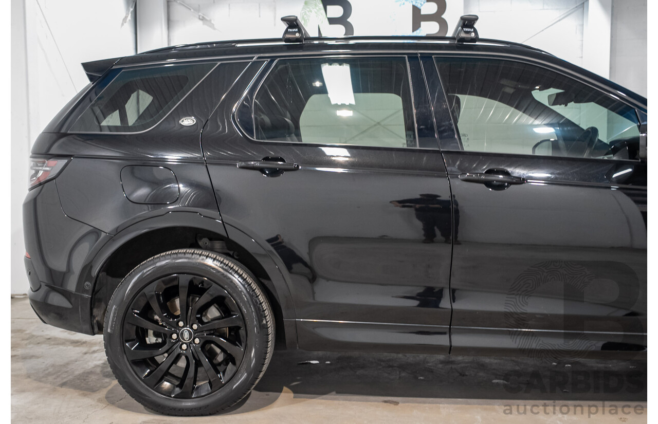07/2021 Land Rover Discovery Sport P200 R-Dynamic S (147kW) AWD L550 MY21 4d Wagon Santorini Black Metallic Turbo 2.0L
