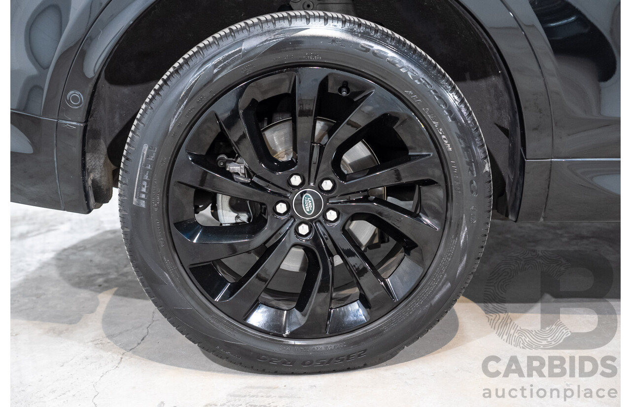 07/2021 Land Rover Discovery Sport P200 R-Dynamic S (147kW) AWD L550 MY21 4d Wagon Santorini Black Metallic Turbo 2.0L