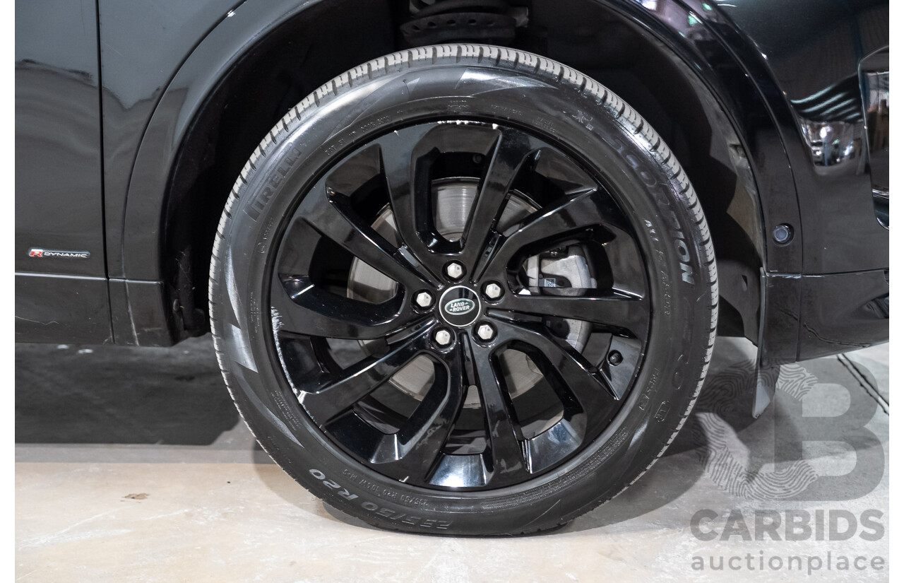 07/2021 Land Rover Discovery Sport P200 R-Dynamic S (147kW) AWD L550 MY21 4d Wagon Santorini Black Metallic Turbo 2.0L