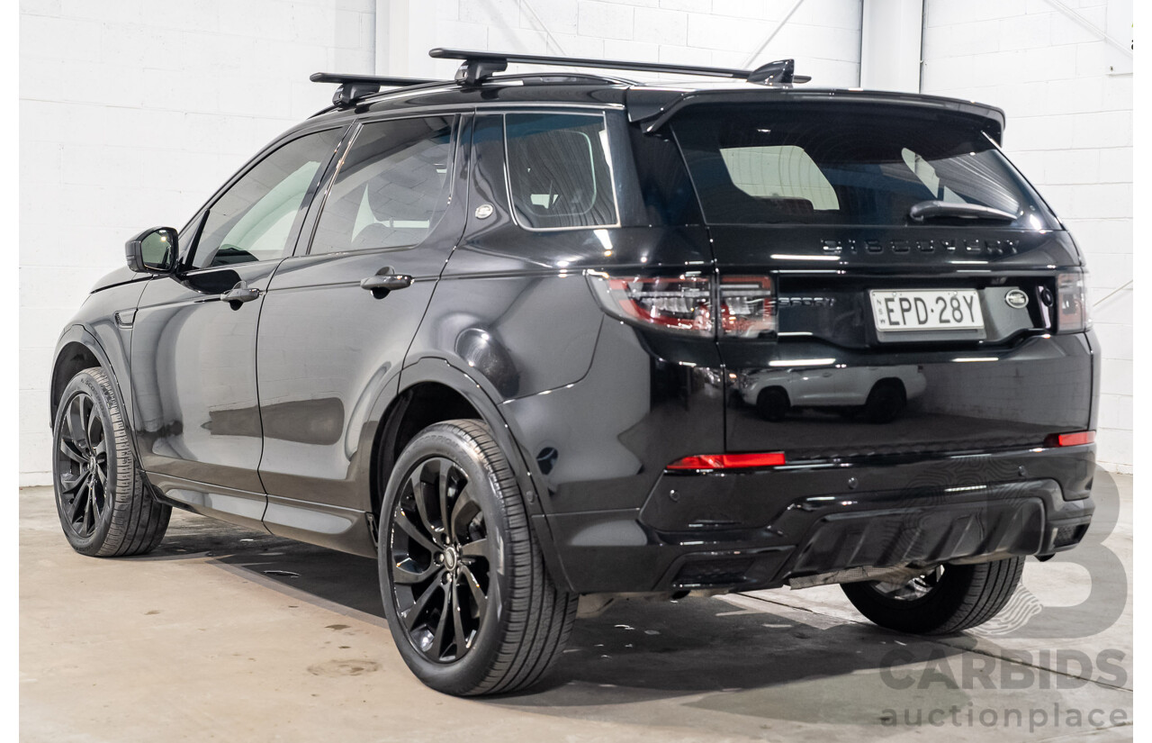 07/2021 Land Rover Discovery Sport P200 R-Dynamic S (147kW) AWD L550 MY21 4d Wagon Santorini Black Metallic Turbo 2.0L