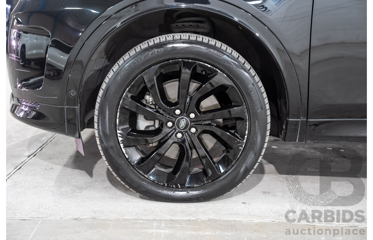 07/2021 Land Rover Discovery Sport P200 R-Dynamic S (147kW) AWD L550 MY21 4d Wagon Santorini Black Metallic Turbo 2.0L