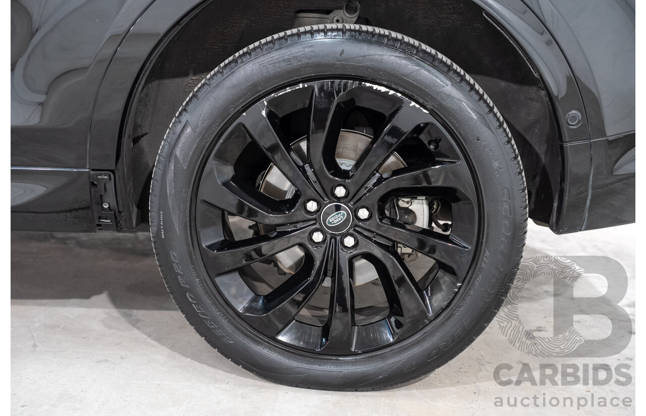 07/2021 Land Rover Discovery Sport P200 R-Dynamic S (147kW) AWD L550 MY21 4d Wagon Santorini Black Metallic Turbo 2.0L