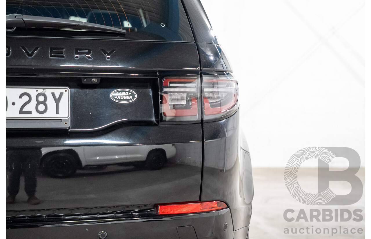 07/2021 Land Rover Discovery Sport P200 R-Dynamic S (147kW) AWD L550 MY21 4d Wagon Santorini Black Metallic Turbo 2.0L