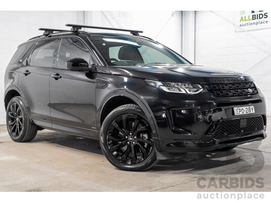 07/2021 Land Rover Discovery Sport P200 R-Dynamic S (147kW) AWD L550 MY21 4d Wagon Santorini Black Metallic Turbo 2.0L
