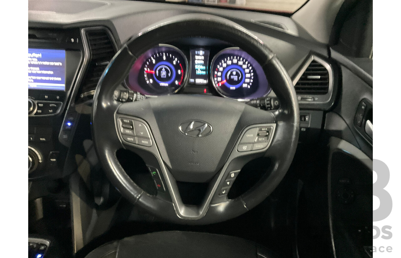 02/2015 Hyundai Santa Fe Highlander CRDi (4x4) DM MY15 4d Wagon Maroon Turbo Diesel 2.2L