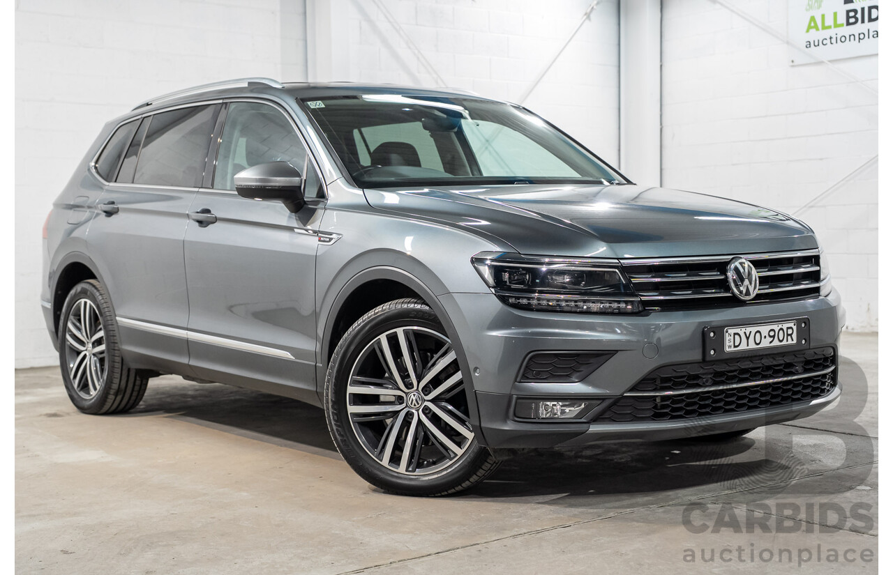 08/2018 Volkswagen Tiguan Allspace 140 TDI Highline (AWD) 5NA MY18 4d Wagon Grey Turbo Diesel 2.0L