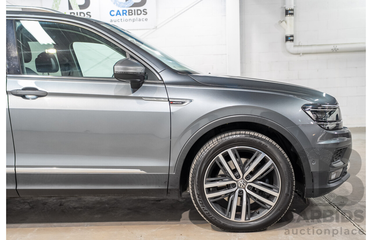 08/2018 Volkswagen Tiguan Allspace 140 TDI Highline (AWD) 5NA MY18 4d Wagon Grey Turbo Diesel 2.0L