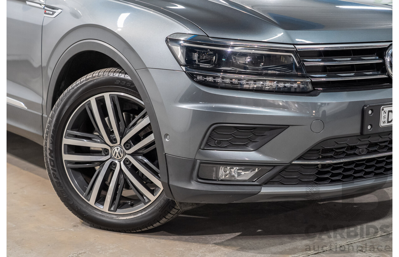 08/2018 Volkswagen Tiguan Allspace 140 TDI Highline (AWD) 5NA MY18 4d Wagon Grey Turbo Diesel 2.0L